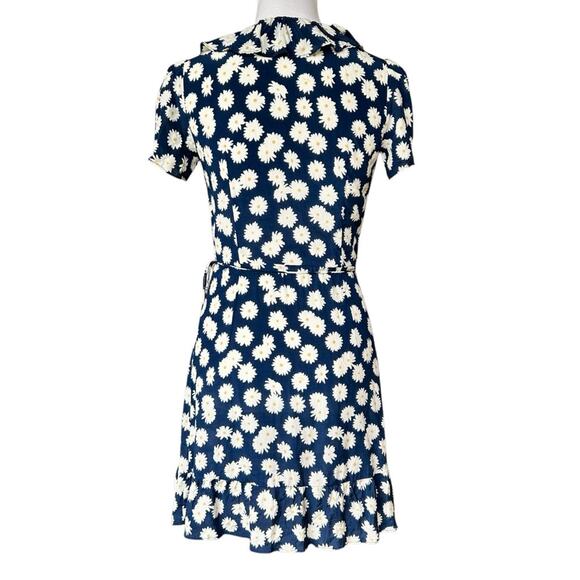 Réalisation Par The Valentina Blue Daisy Mini Wrap Dress XS - Picture 7 of 9